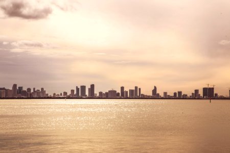 city skyline under cloudy sky during daytime photo