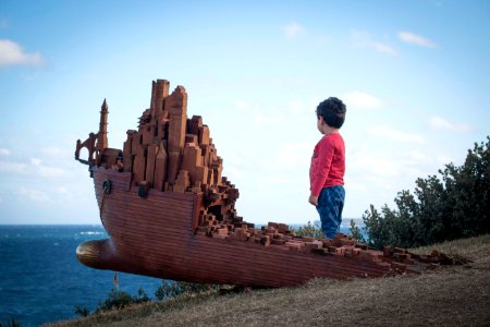 Hunter sculpture park, Bondi beach, Australia photo