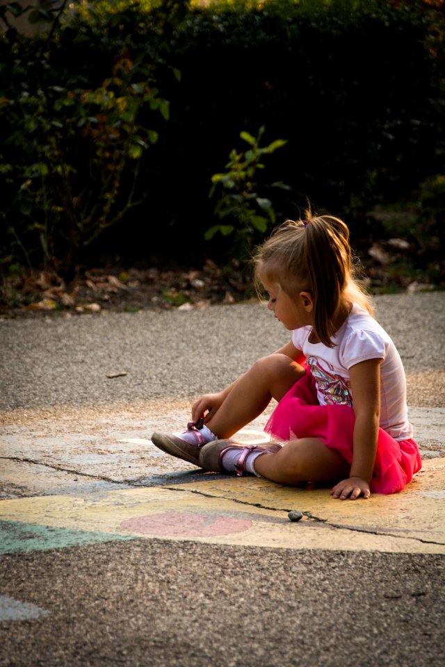 Kid, Playing, Street photo