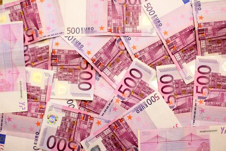 Euro currency banknote