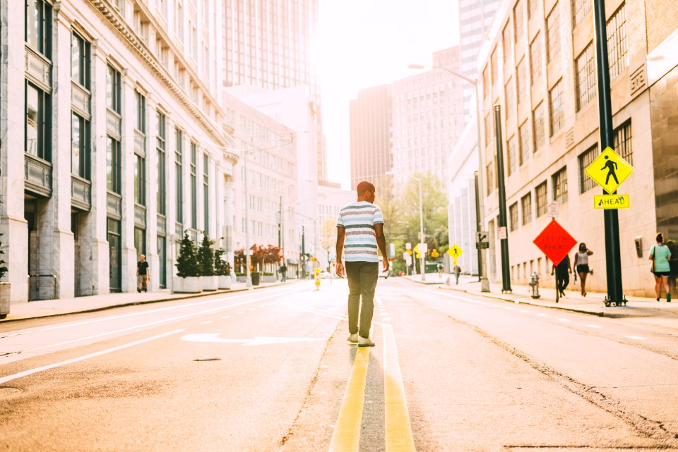 Atlanta, Man, Cityscape