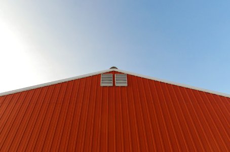 Barn, Sky, Wall