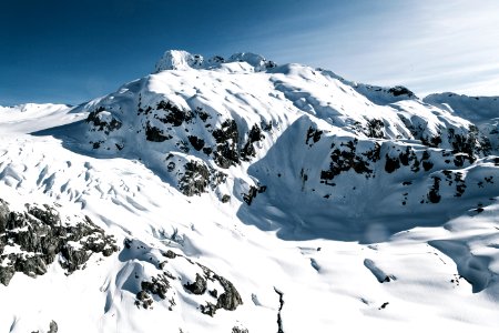 glacier mountains during daytime photo