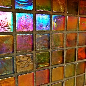 Iridescent, Colorful, Tile photo