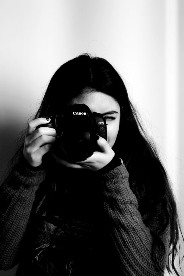 Camera, Person, Female photo