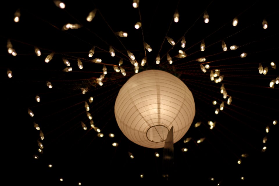 White light led wedding