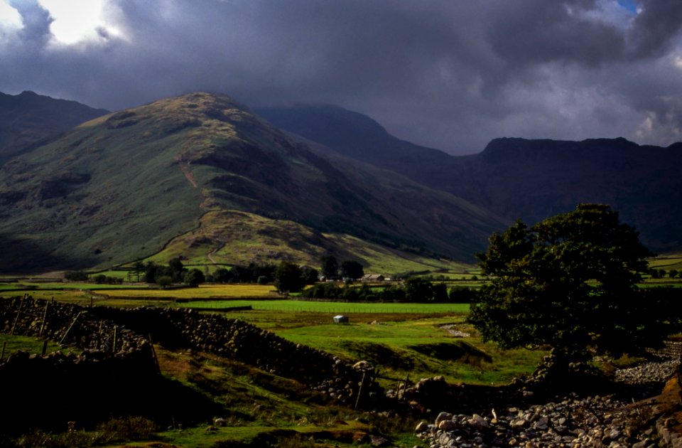 landscape photography of green and brown mountains