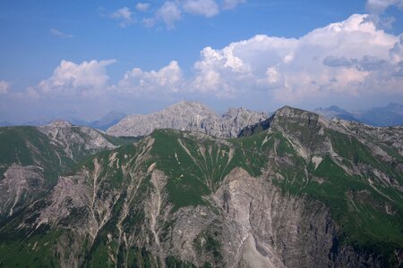 Mountain summit allgäu alps vilsalpseeberge