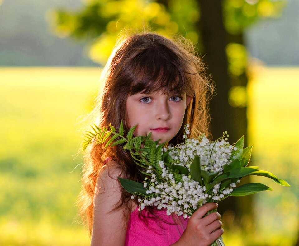 Portrait flowers summer