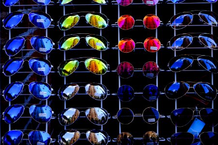 photo of assorted-color-and-design sunglasses lot