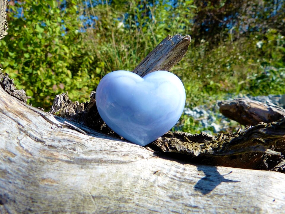 Chalcedony light blue luck
