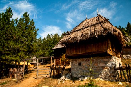 Sirogojno, Serbia, Wooden house photo