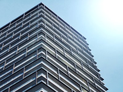 low-angle photo of high rise building