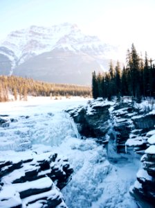 Canada, Athabasca falls, Mountains