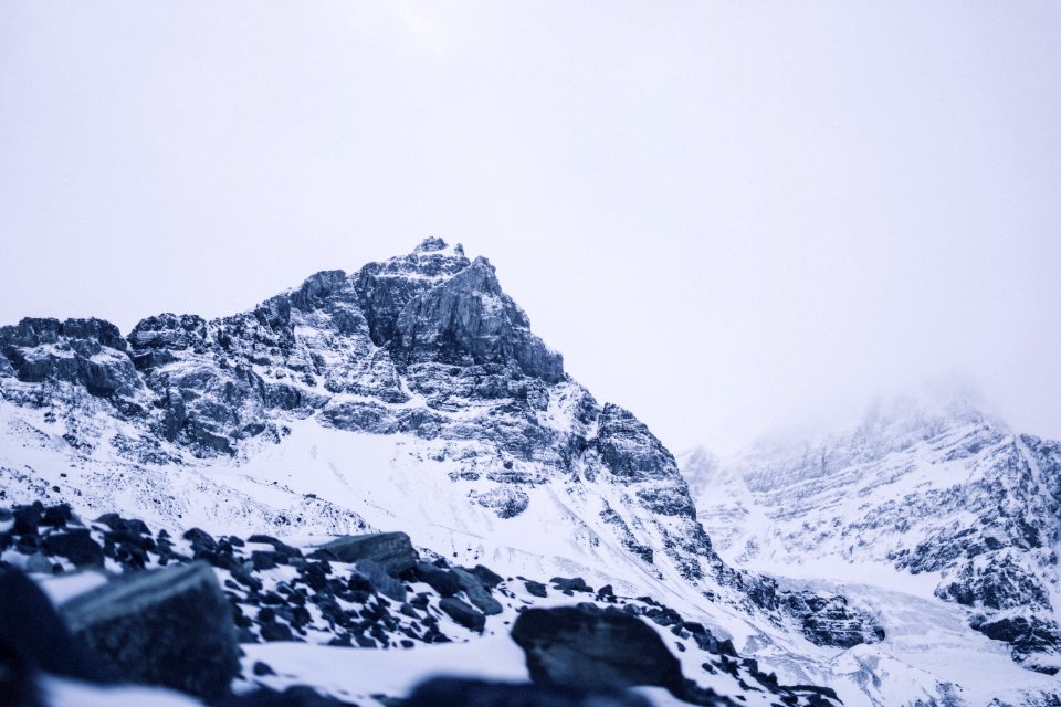 Athabasca glacier, Canada, Winter