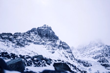 Athabasca glacier, Canada, Winter photo