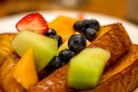 French toast, Blueberry, Strawberry photo