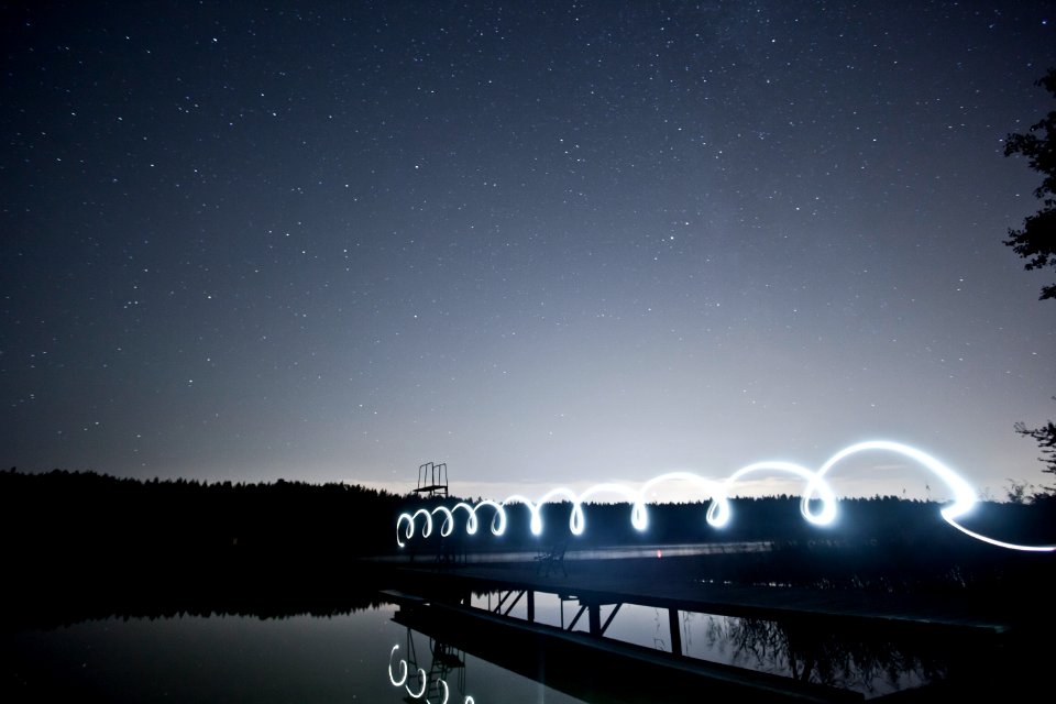 photo of bridge near body of water photo