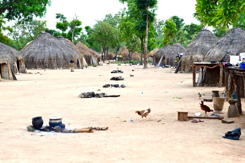 Fulani, Huts, Village
