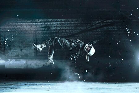 Jump fall accident