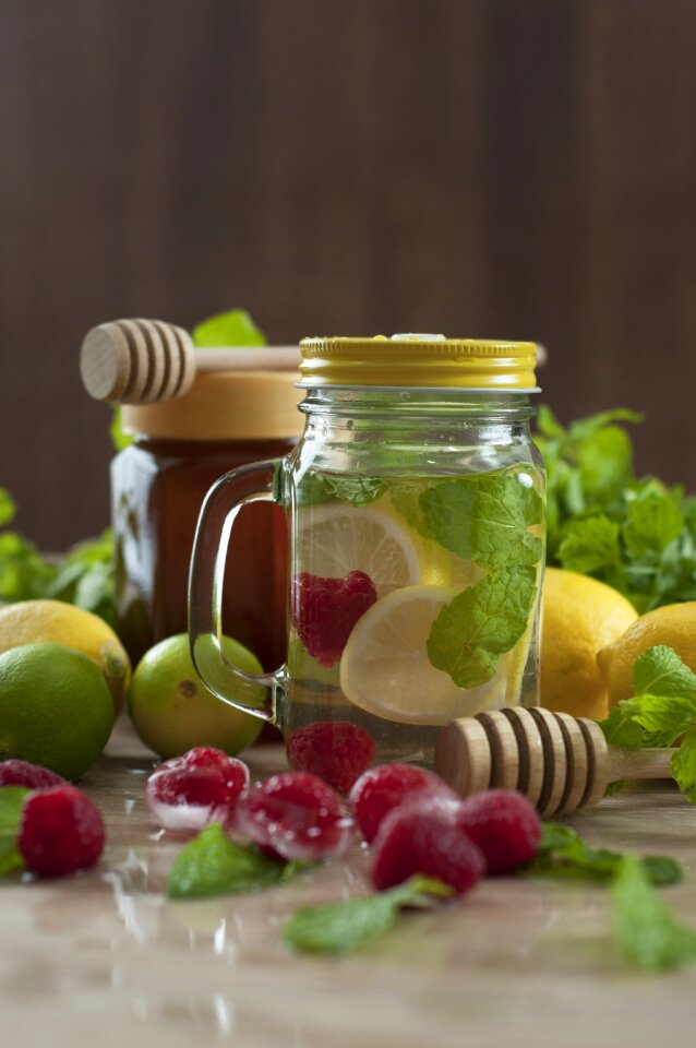 Raspberry lime infused photo