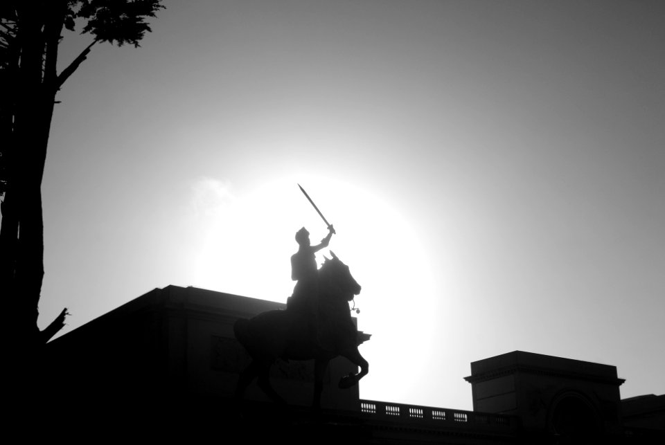 Legion of honor, San francisco, Contrast photo