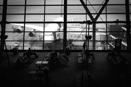 people inside airpot