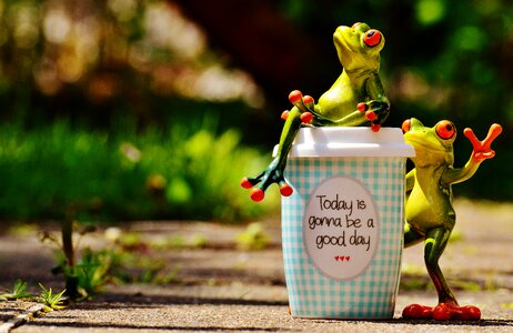 Coffee cup happy