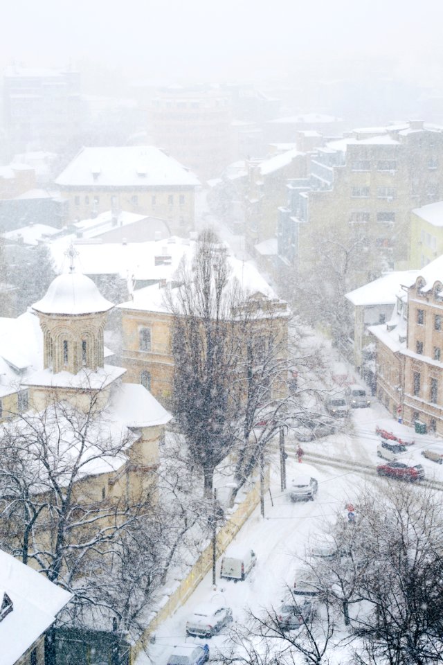 Snowing, Church, Winter