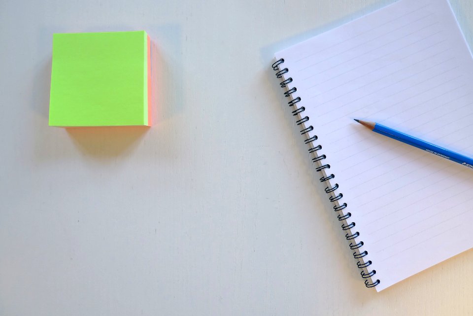 Table, Clean, Notebook
