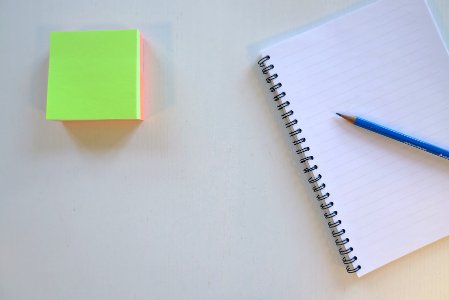 Table, Clean, Notebook photo