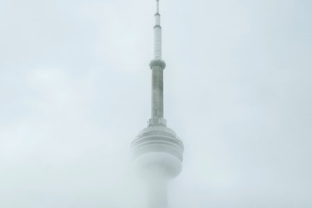 Fog, Architecture, Cn tower photo
