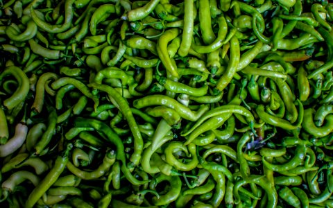 Many, Chili, Green peper