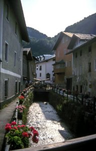 Buildings, Water, River photo