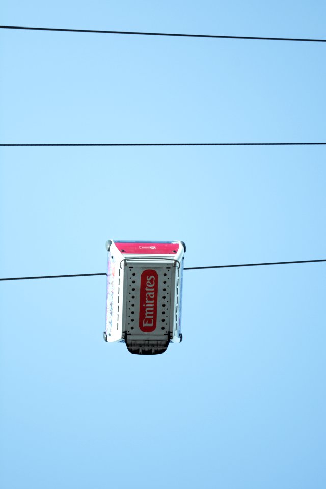 Emirates electronic device on cable line