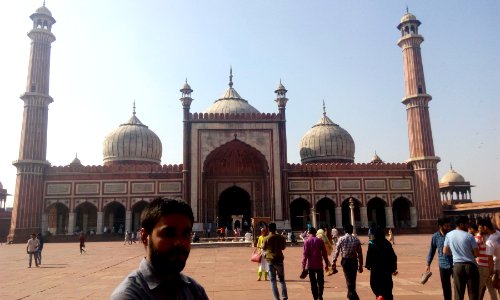 Mosque, India, Historical photo
