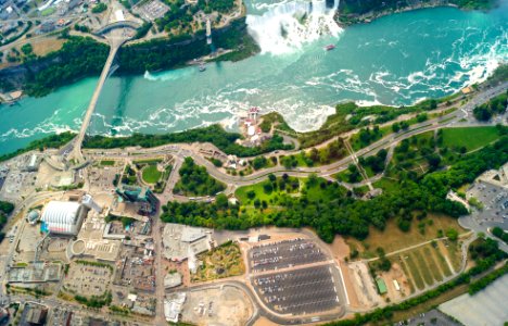 Niagara falls, Canada, Aerial photo