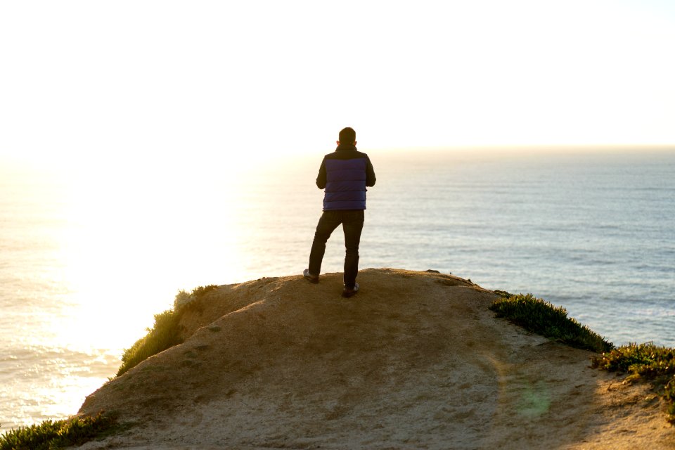 Ocean, Sunset, Devil s slide bunker