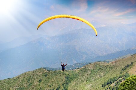 Paraglider fly sport
