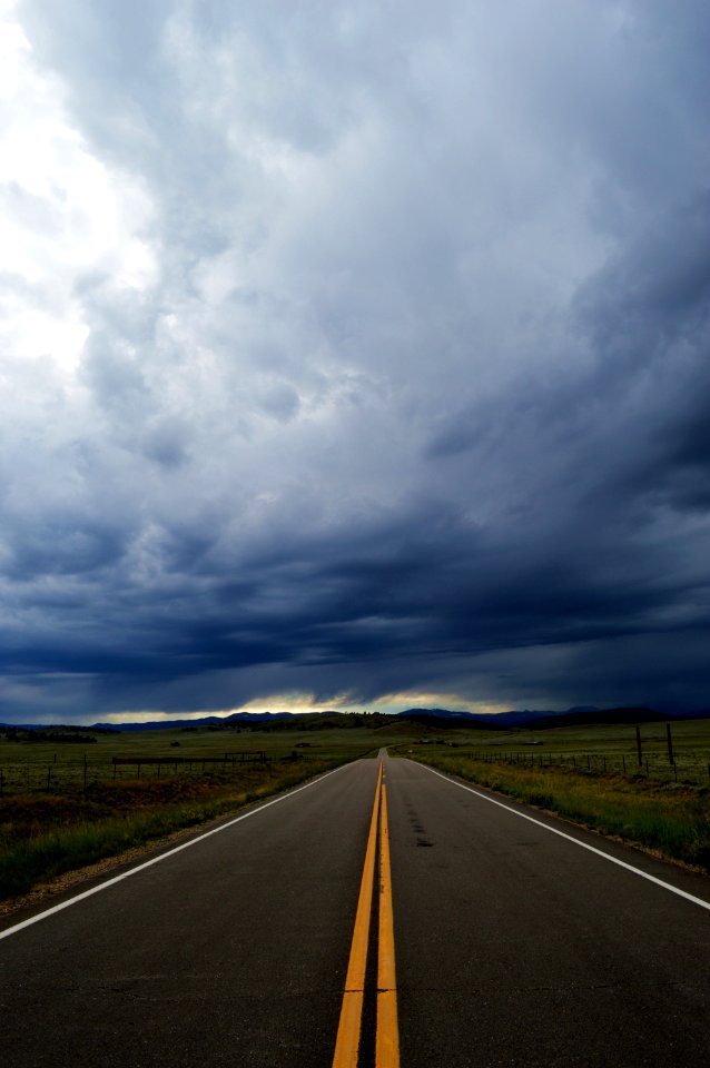 Mountains, Colorado, Open road