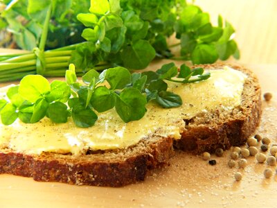 Bread and butter salt pepper photo