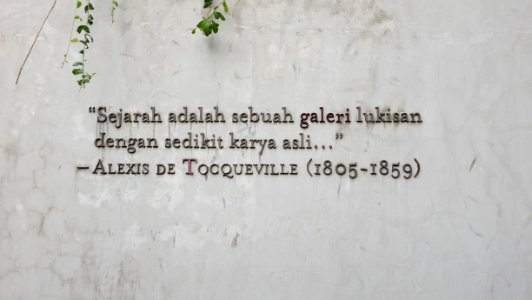 Komunitas salihara, Indonesia, Wall quote