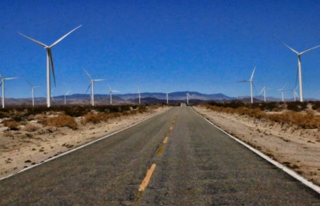 Wind farm, Anza berrego, Desert highway photo