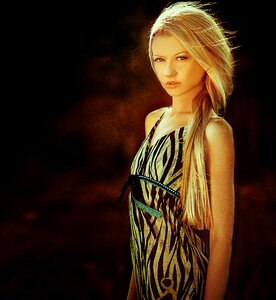 Outdoor human woman