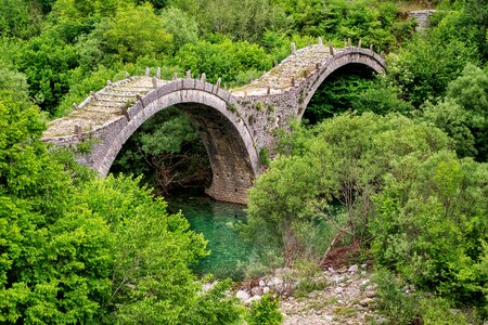 Stone bridge ioannina greece