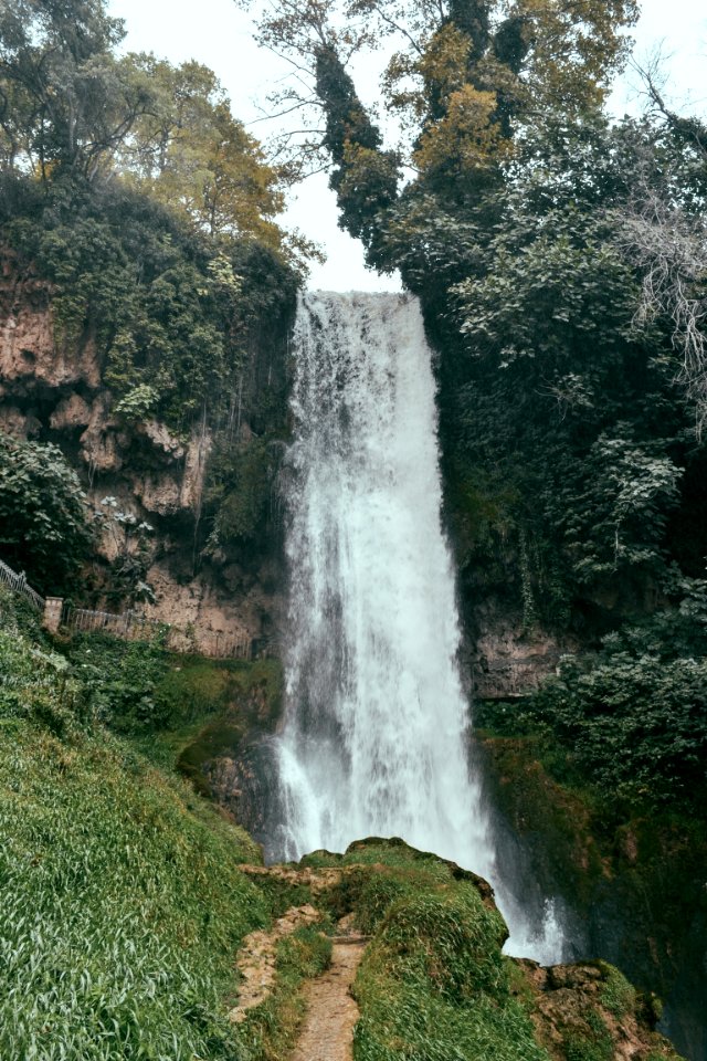 Hill, Waterfall, Greece