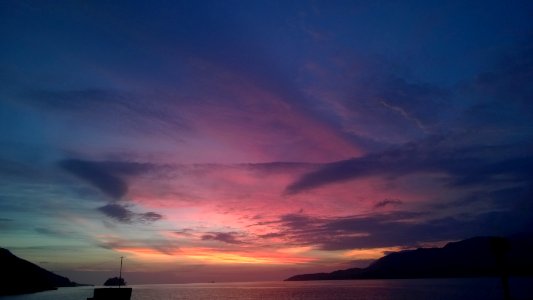 Sun, Island, Sunset