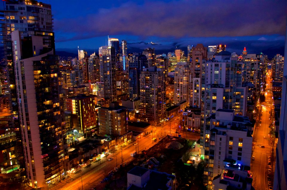 Vancouver, City, Sunset photo