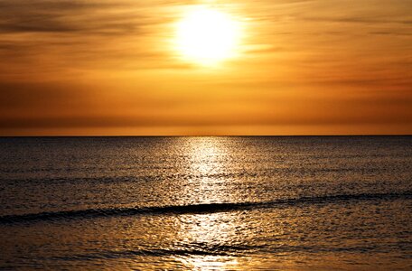 Sunset sea farbenpracht afterglow