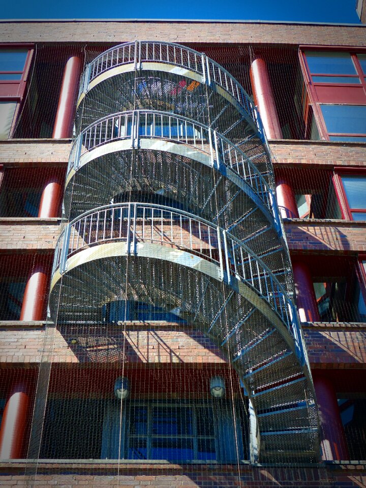Security steel fire escape
